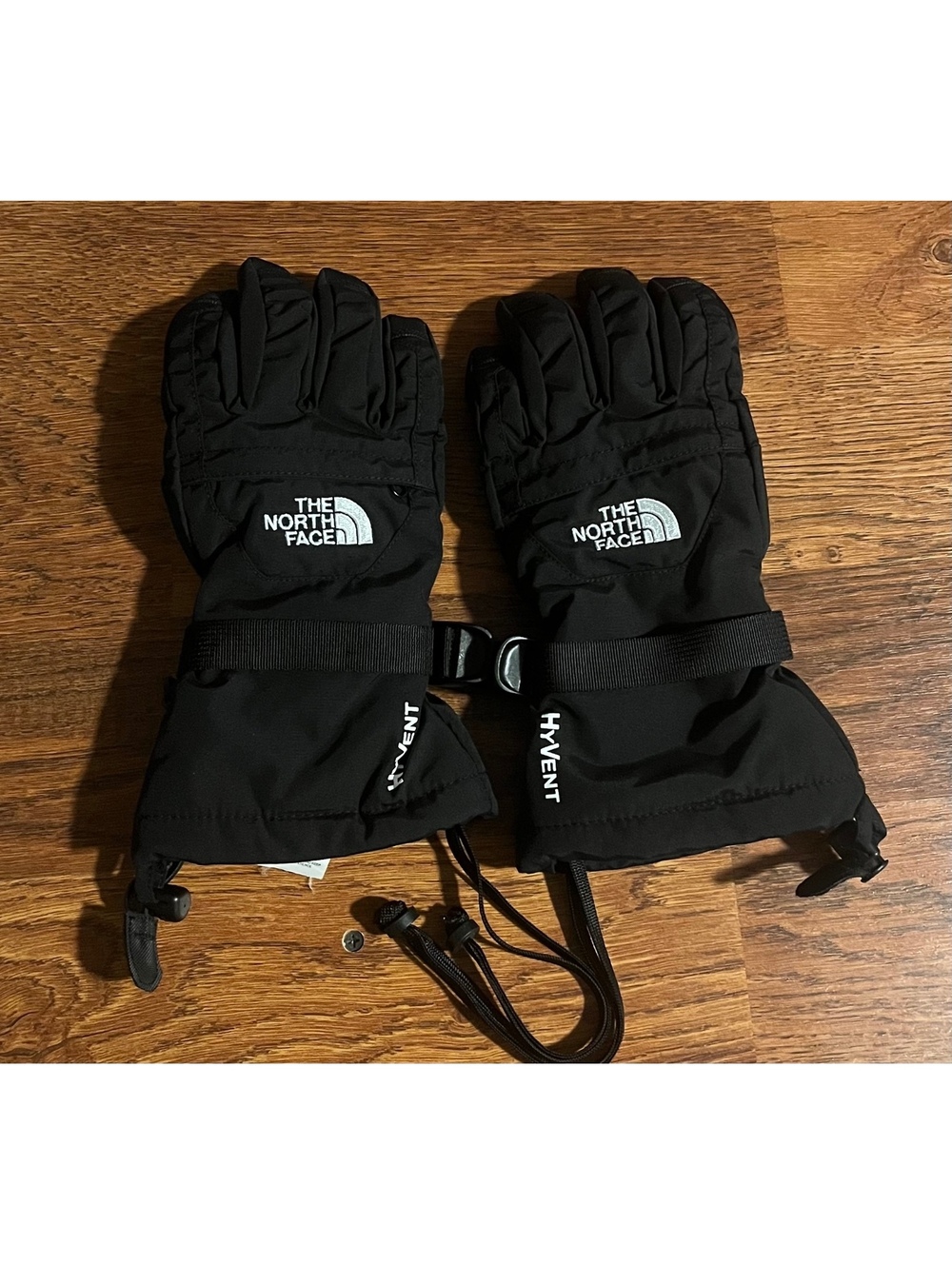 The North Face Boy's Black Gore-Tex Ski Gloves M/M